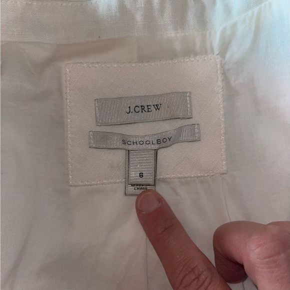 J. Crew Schoolboy 100% Linen Blazer Size 6 - Picture 5 of 12